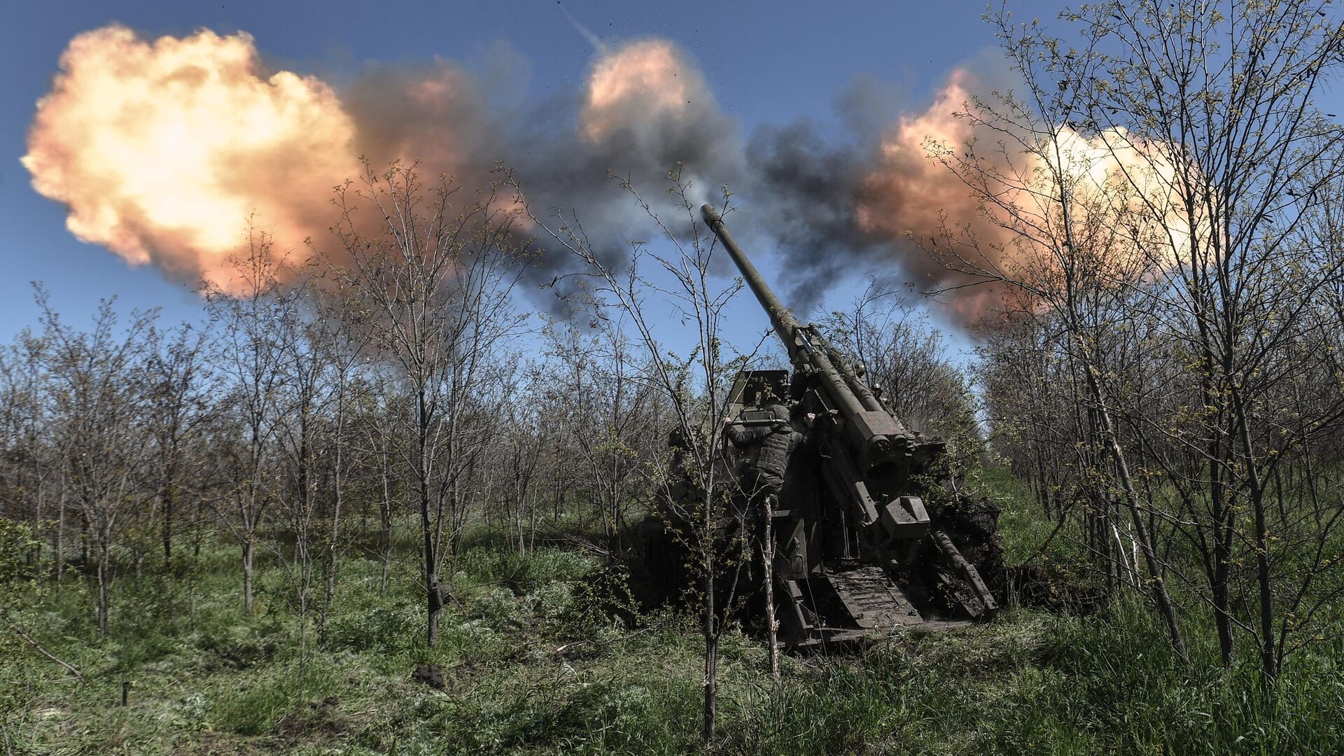 Ruska artiljerija u zoni specijalne vojne operacije u Zaporoškoj oblasti - Sputnik Srbija, 1920, 22.06.2023