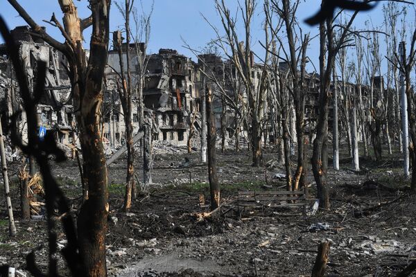 Зграде разрушене током борби - Sputnik Србија