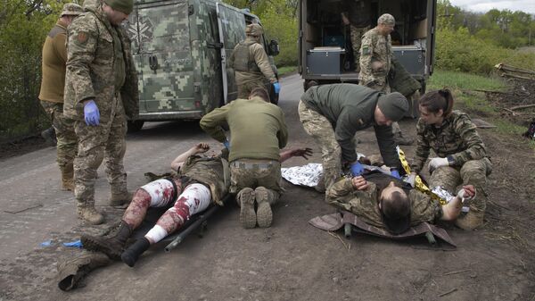 Рањени украјински војници  - Sputnik Србија
