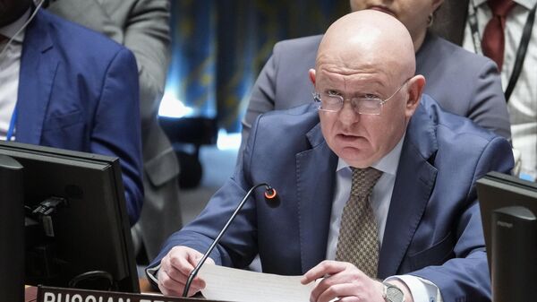 Stalni predstavnik Rusije u UN Vasilij Nebenzja - Sputnik Srbija