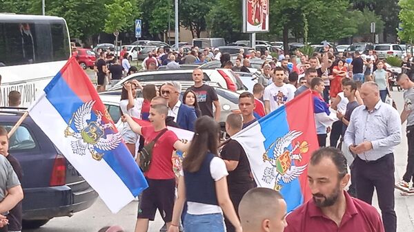 У Подгорици одржан скуп подршке Србима на Косову и Метохији  - Sputnik Србија