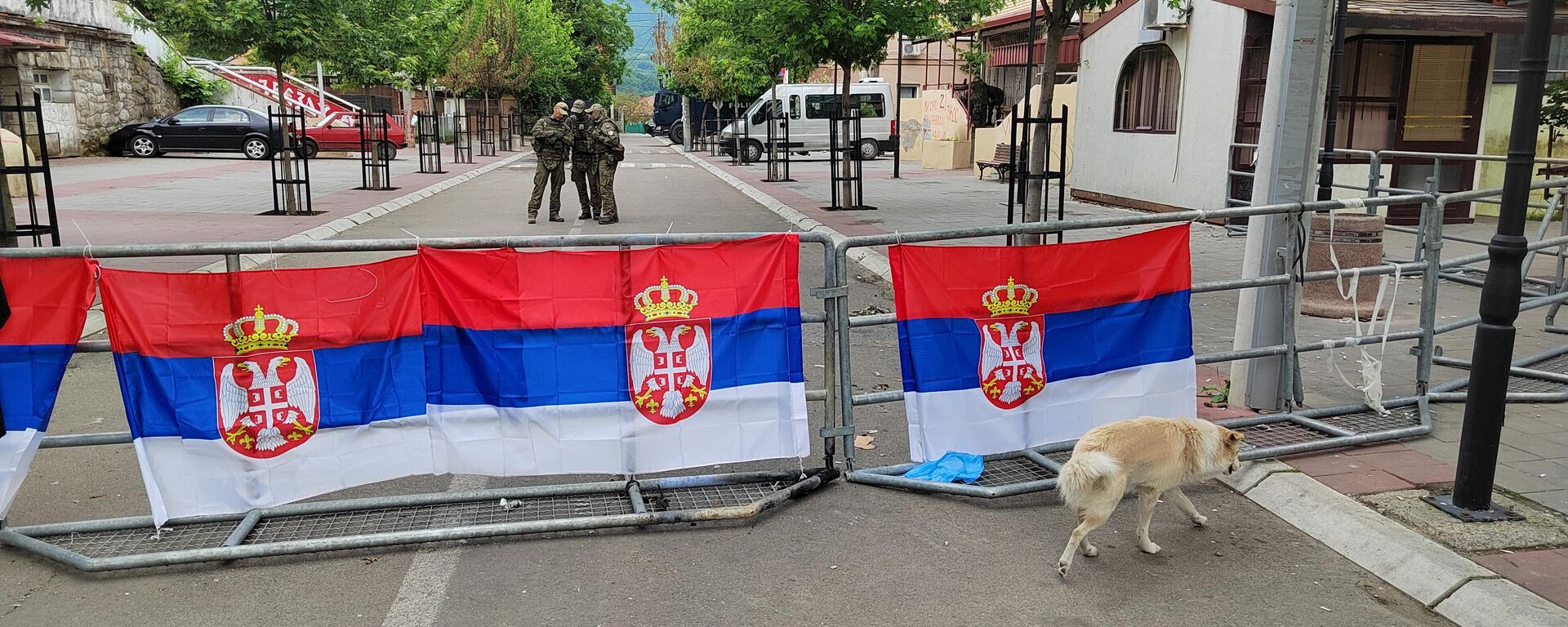 Blokada Kfora u blizini opštine Zvečan - Sputnik Srbija, 1920, 06.06.2023