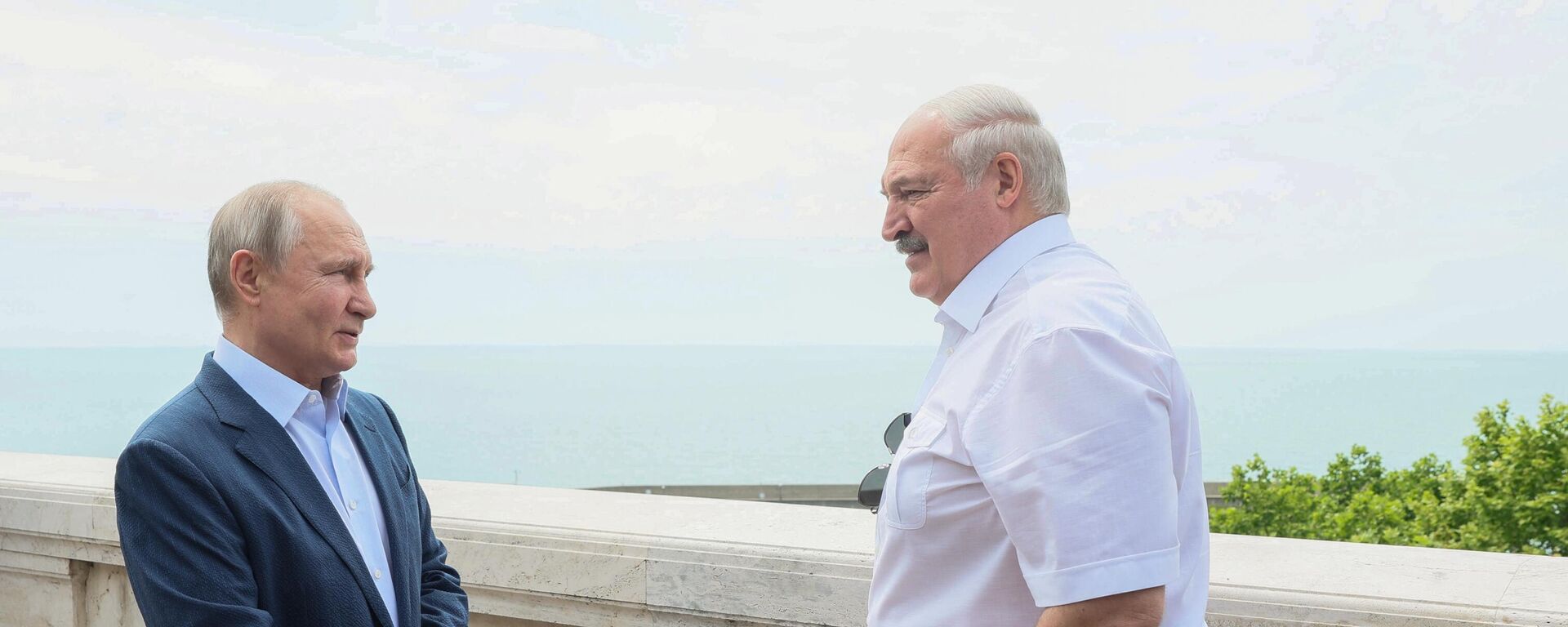 Sastanak ruskog lidera Vladimira Putin i beloruskog predsednika Aleksandra Lukašenka u Sočiju - Sputnik Srbija, 1920, 09.06.2023