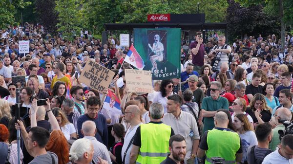 Протест Србија против насиља у Београду - Sputnik Србија