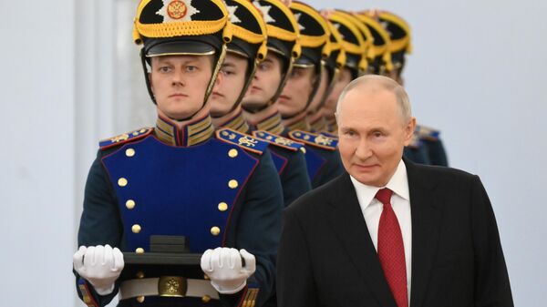 Председник Русије Владимир Путин на церемонији уручивања државних награда у Кремљу - Sputnik Србија
