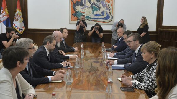 Predsednik Srbije Aleksandar Vučić sastao se sa predstavnicima zemalja Kvinte - Sputnik Srbija