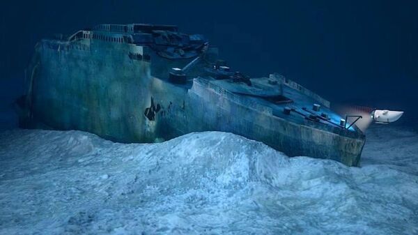 Визуальная модель погружения батискафа OceanGate к лайнеру Титаник - Sputnik Србија