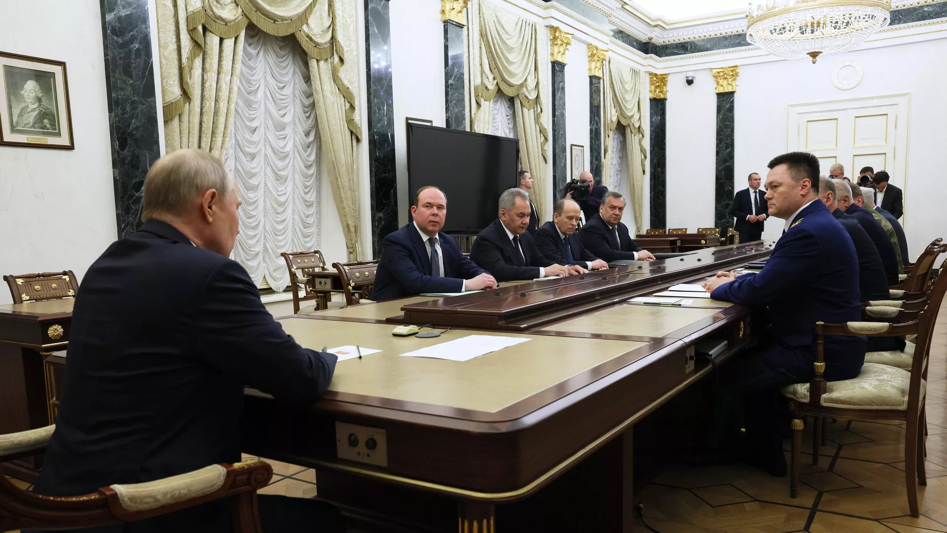 Састанак председника Русије Владимира Путина са шефовима безбедносних служби
