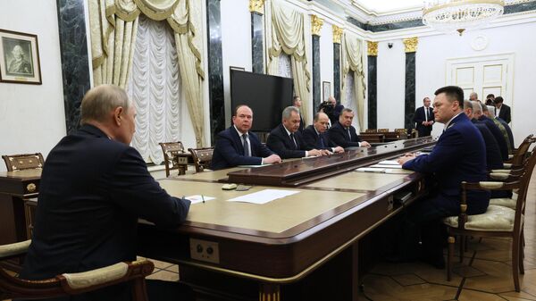 Sastanak predsednika Rusije Vladimira Putina sa šefovima bezbednosnih službi - Sputnik Srbija