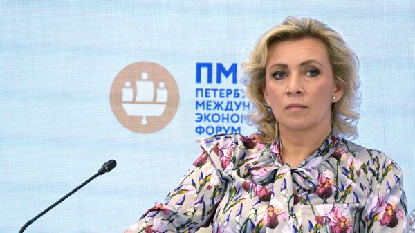 Портпарол Министарства спољних послова Русије Марија Захарова - Sputnik Србија
