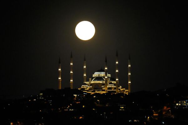 Iznad džamije u Istanbulu. - Sputnik Srbija