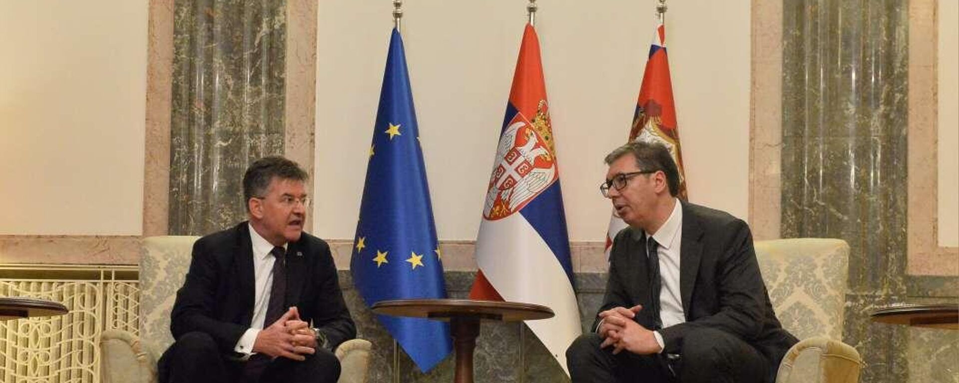 Aleksandar Vučić i Miroslav Lajčak - Sputnik Srbija, 1920, 05.07.2023