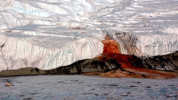 Крвави водопади на глечеру Тејлор на Антарктику - Sputnik Србија