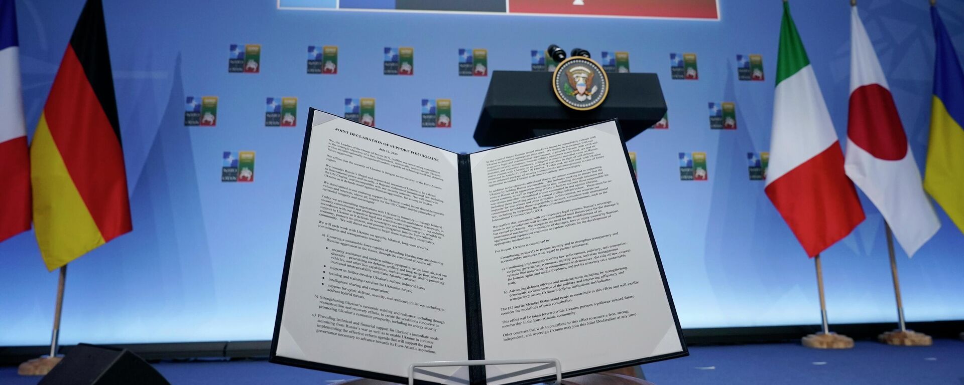 Заједничка декларација земаља-чланица НАТО-а након самита Алијансе у Вилњусу - Sputnik Србија, 1920, 15.07.2023