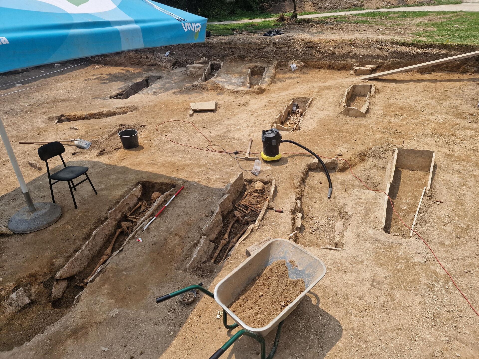 Pored crkve, pronađena je i velika nekropola, do sada je istraženo oko 130 grobova - Sputnik Srbija, 1920, 13.07.2023