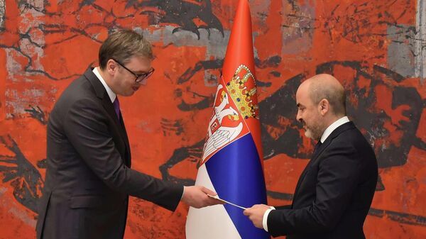 Predsednik Srbije primio je akreditivna pisma novoizabranog ambasadora Republike Kipar Andreasa Fotiua - Sputnik Srbija