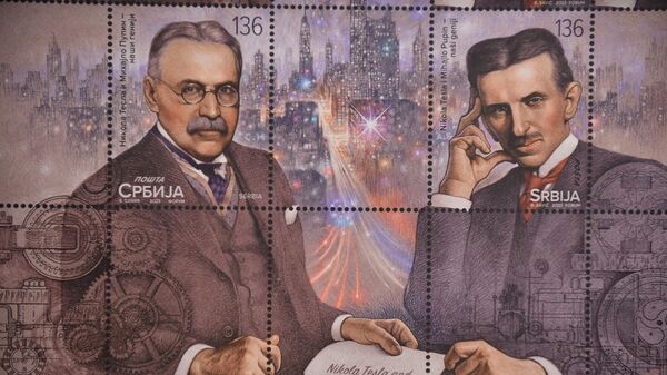 Поштанске марке Никола Тесла и Михајло Пупин – наши генији - Sputnik Србија