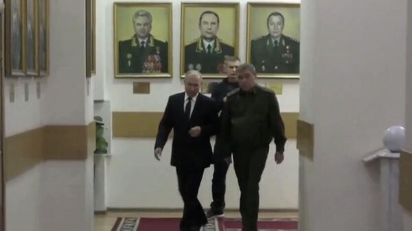 Putin u štabu snaga ruske vojske koje su učestvuju u SVO - Sputnik Srbija