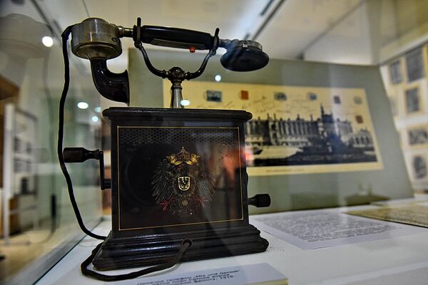 Indukovani telefon iz nemačke carske epohe, ratni plen srpske vojske sa Solunskog fronta - Sputnik Srbija