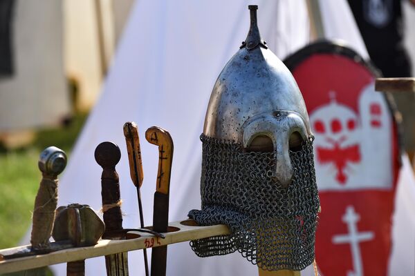 Basinet- evropski srednjevekovni vojnički šlem. - Sputnik Srbija