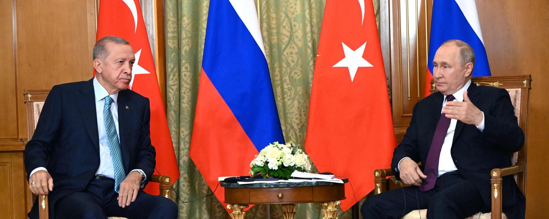 Redžep Tajip Erdogan i Vladimir Putin - Sputnik Srbija, 1920, 04.09.2023
