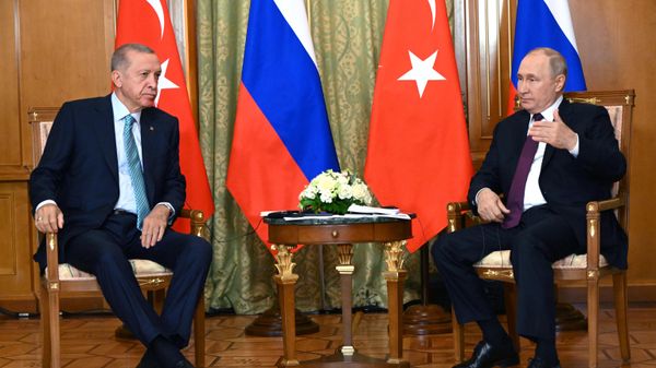 Redžep Tajip Erdogan i Vladimir Putin - Sputnik Srbija