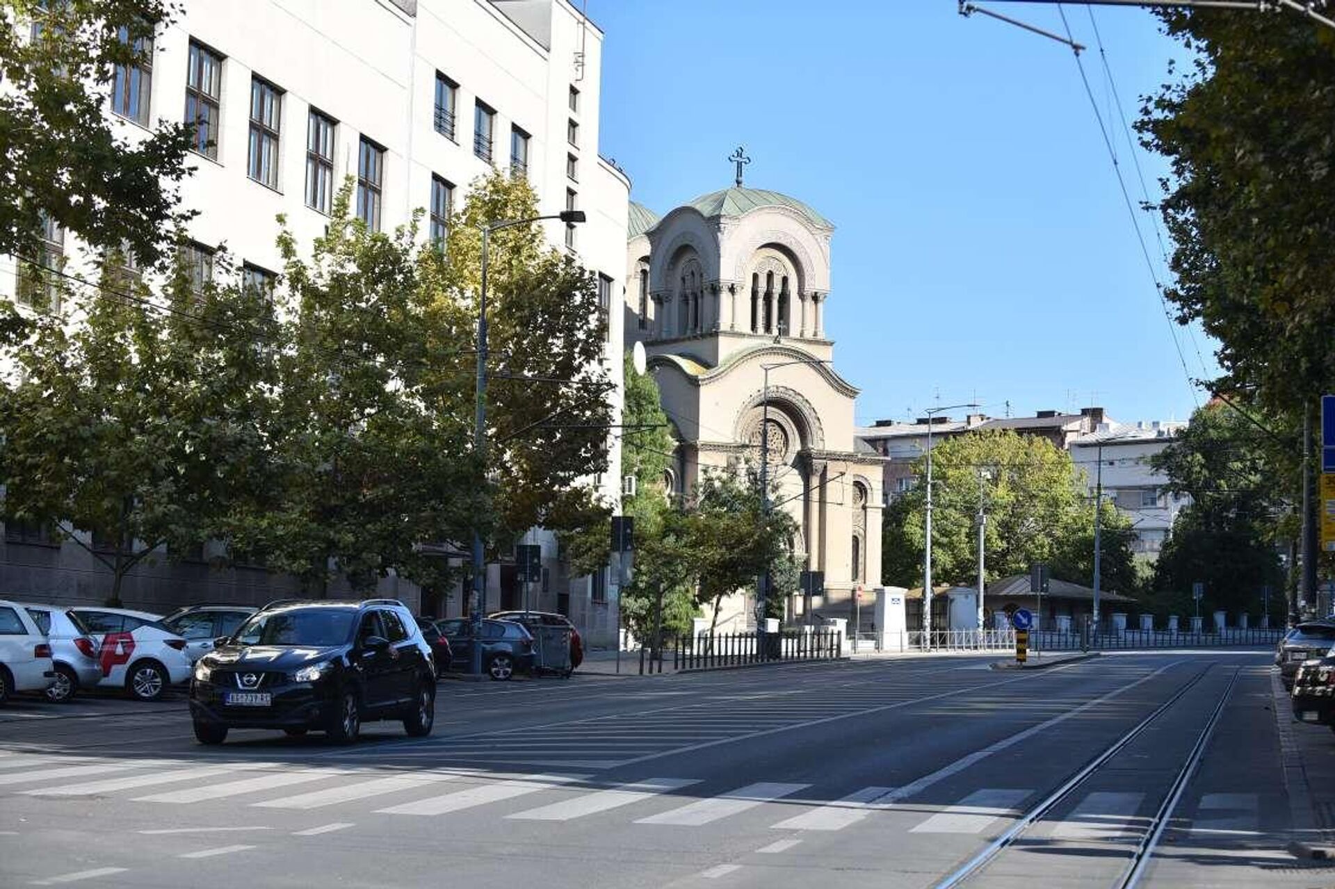 Prazne ulice Beograda u vreme meča Srbije protiv Nemačke  - Sputnik Srbija, 1920, 10.09.2023