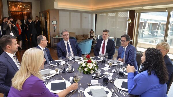 Лидери на заједничком ручку у Скопљу - Sputnik Србија