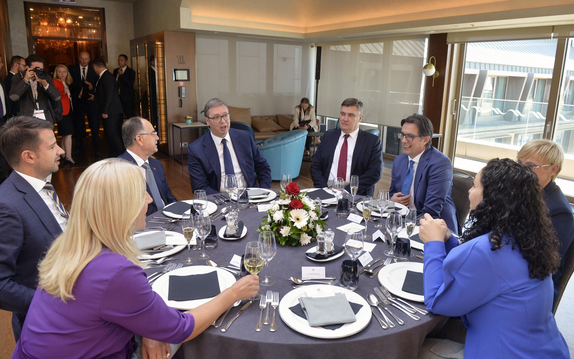 Lideri na zajedničkom ručku u Skoplju - Sputnik Srbija, 1920, 11.09.2023