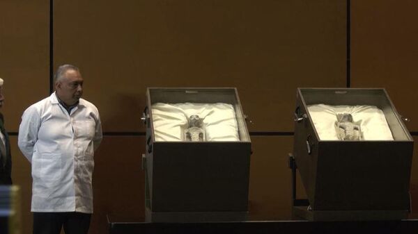 Kovčezi sa vanzemaljcima otvoreni u meksičkom Kongresu
 - Sputnik Srbija