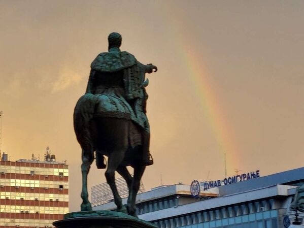 Дуга изнад Београда - Sputnik Србија