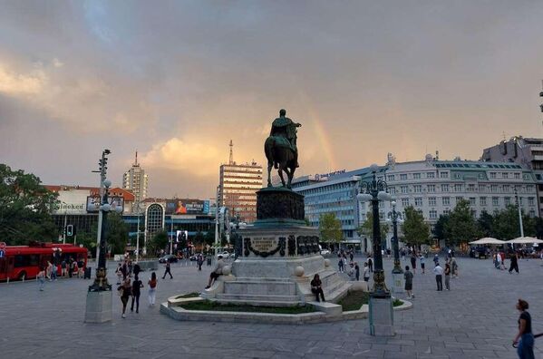 Дуга изнад Београда - Sputnik Србија