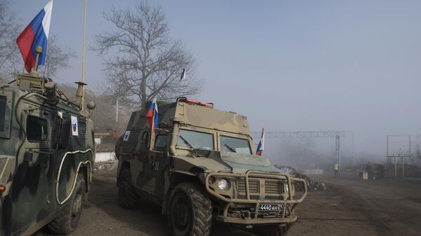 Припадници руских мировних снага у Нагорно Карабаху - Sputnik Србија