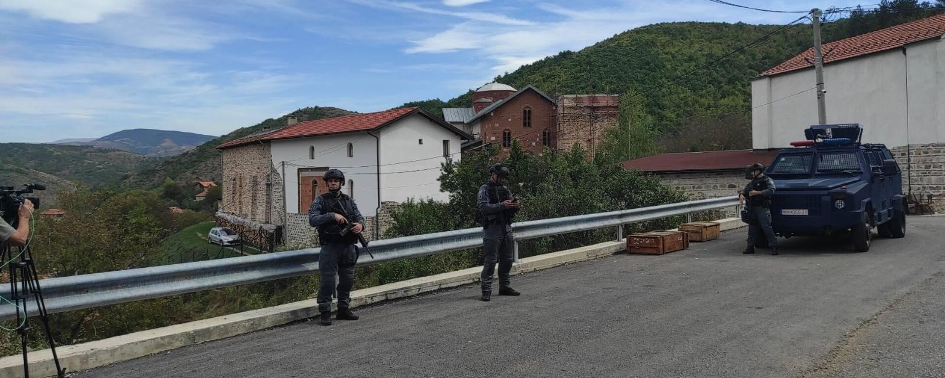 Pripadnici tzv. kosovske policije u selu Banjska - Sputnik Srbija, 1920, 20.08.2024