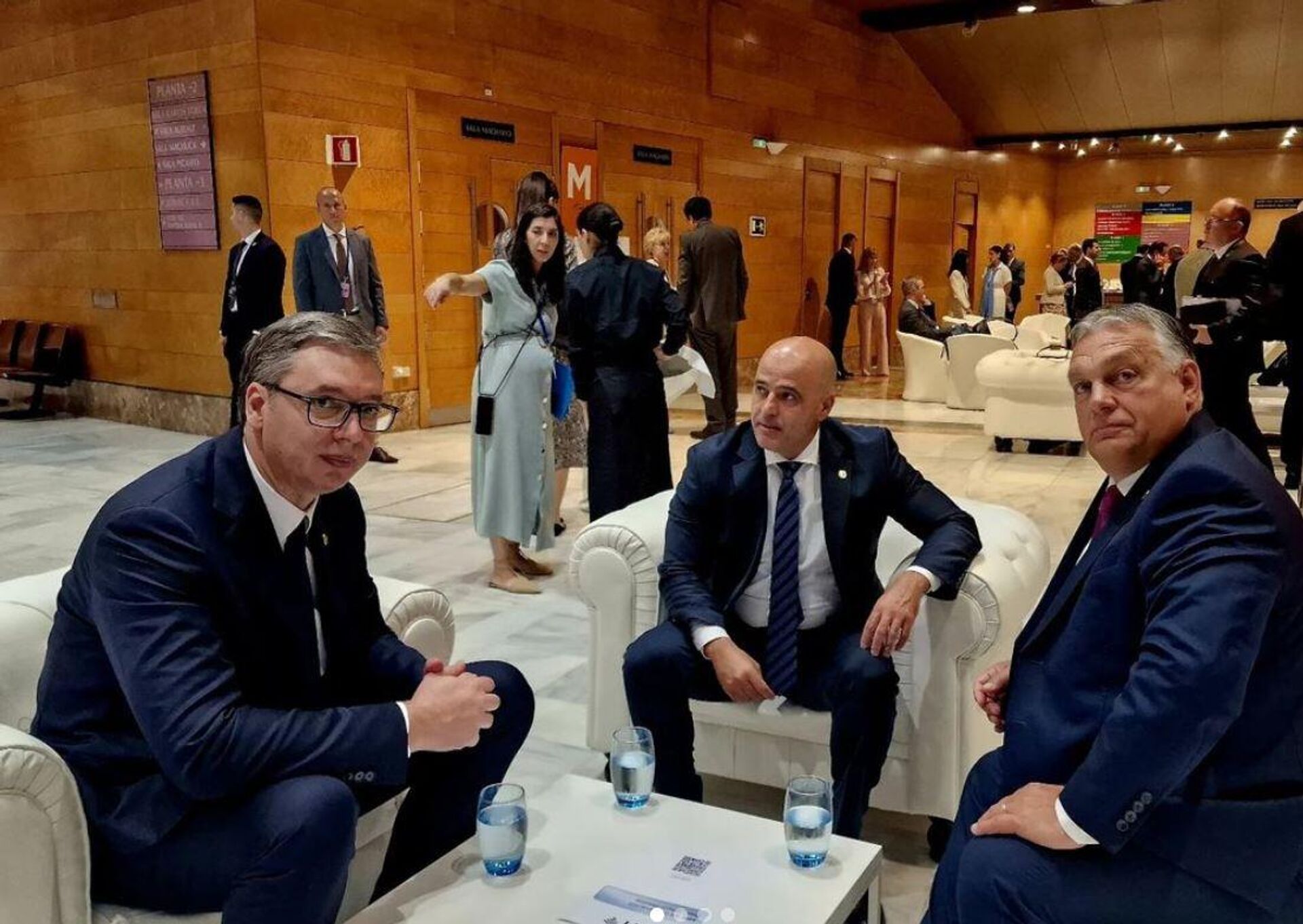 Aleksandar Vučić, Dimitar Kovačevski i Viktor Orban - Sputnik Srbija, 1920, 05.10.2023