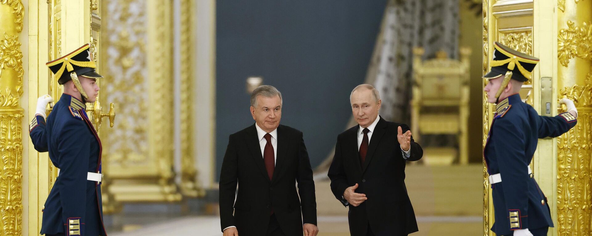 Predsednici Rusije i Uzbekistana, Vladimir Putin i Šavkat Mirzijojev u Kremlju - Sputnik Srbija, 1920, 06.10.2023