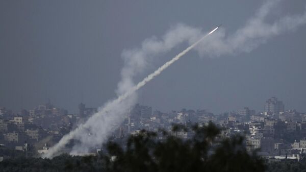 Ракета испаљена из Појаса Газе на Израел. - Sputnik Србија