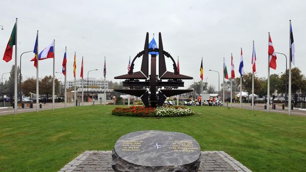Улаз у седиште НАТО-а у Бриселу - Sputnik Србија