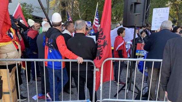 Протест Албанаца у Њујорку - Sputnik Србија