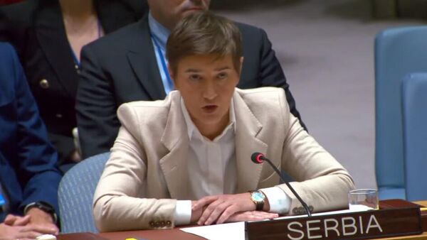 Ana Brnabić na sednici SB UN o Kosovu i Metohiji - Sputnik Srbija