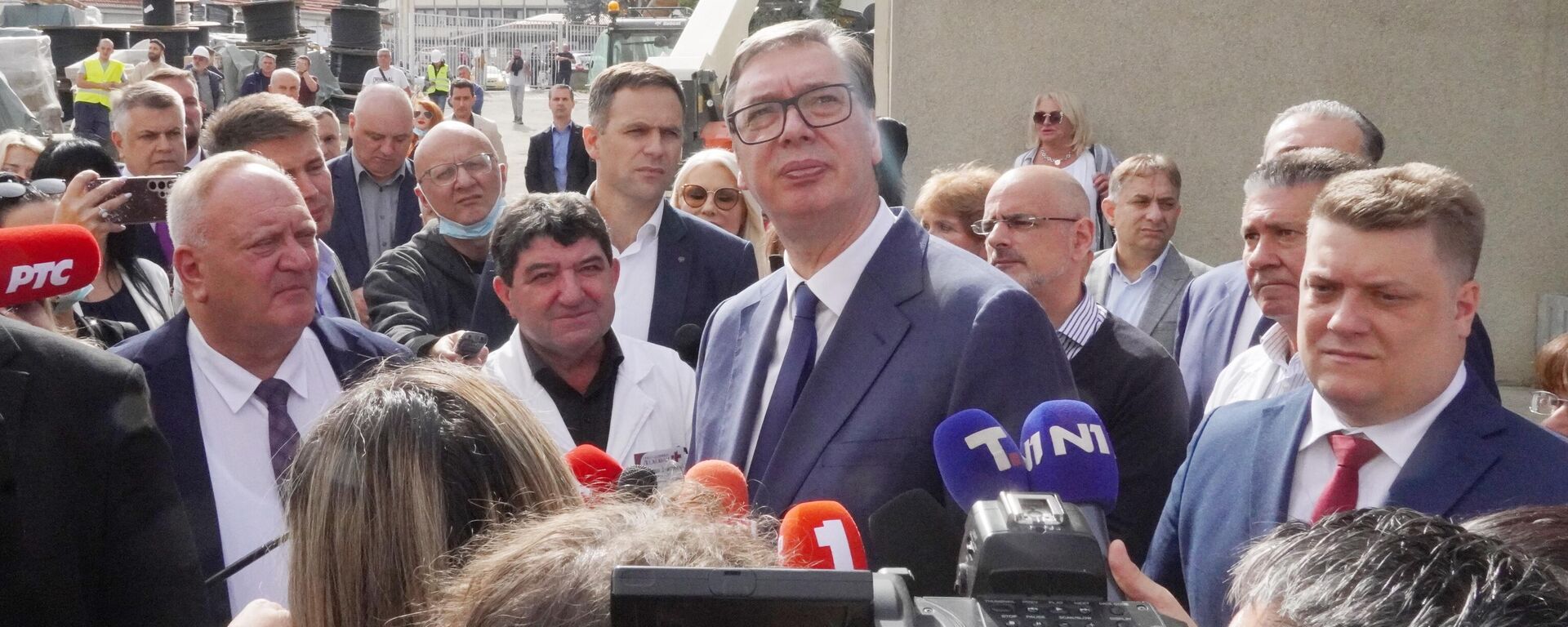 Predsednik Srbije Aleksandar Vučić u Leskovcu - Sputnik Srbija, 1920, 24.10.2023