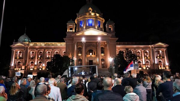 Protest Srbija protiv nasilja - Sputnik Srbija