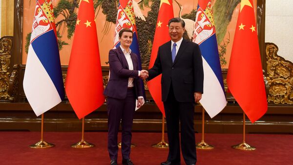 Premijerka Srbije Ana Brnabić sastala se se sa kineskim predsednikom Si Đinpingom - Sputnik Srbija
