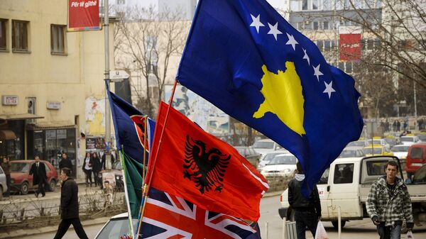 Заставе Велике Британије, Албаније и тзв. Косова у Приштини - Sputnik Србија