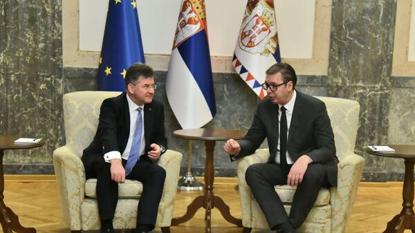 Miroslav Lajčak i Aleksandar Vučić - Sputnik Srbija