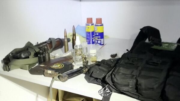 Оружје Хамаса за које ИДФ тврди да је пронађено у Болници Ал Шифа у граду Газа - Sputnik Србија