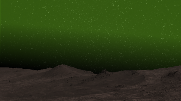 Zeleni sjaj na nebu iznad Marsa, ilustracija - Sputnik Srbija