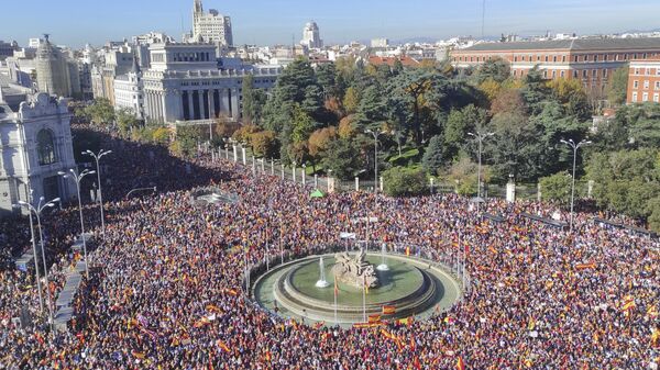 Madrid - protest protiv zakona o amnestiji separatista - Sputnik Srbija