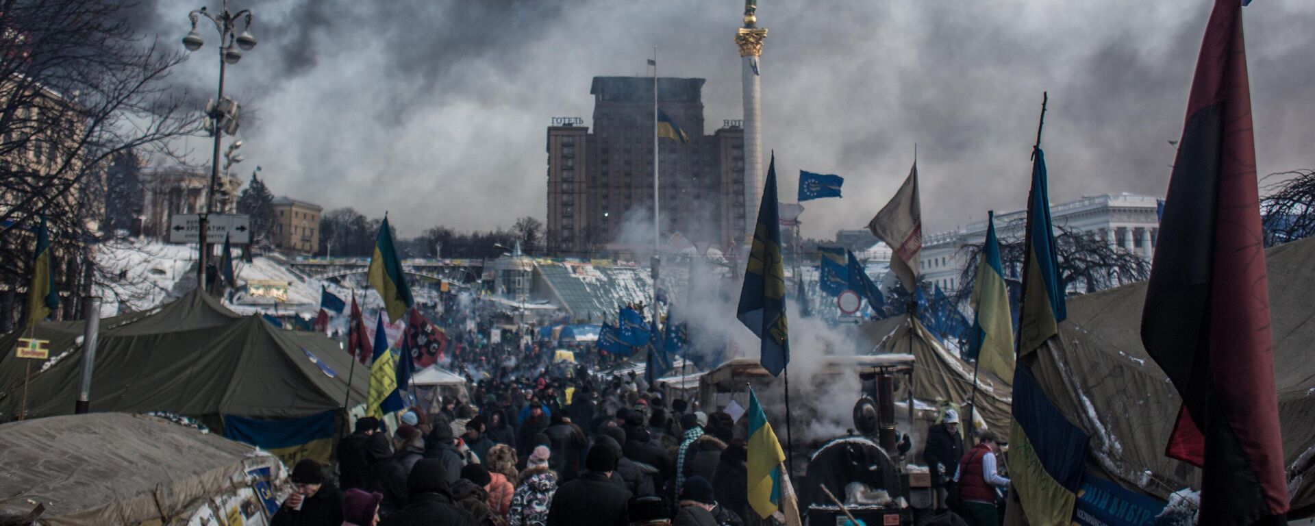 Arhivska fotografija. Protest na Trgu Nezavisnosti (Majdan Nezaležnosti) u Kijevu. - Sputnik Srbija, 1920, 21.11.2023