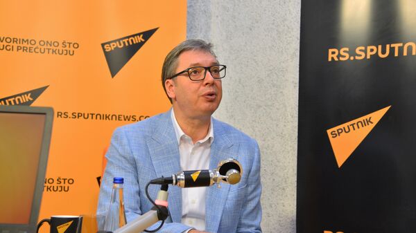  Aleksandar Vučić posetio redakciju Sputnjik Srbija - Sputnik Srbija